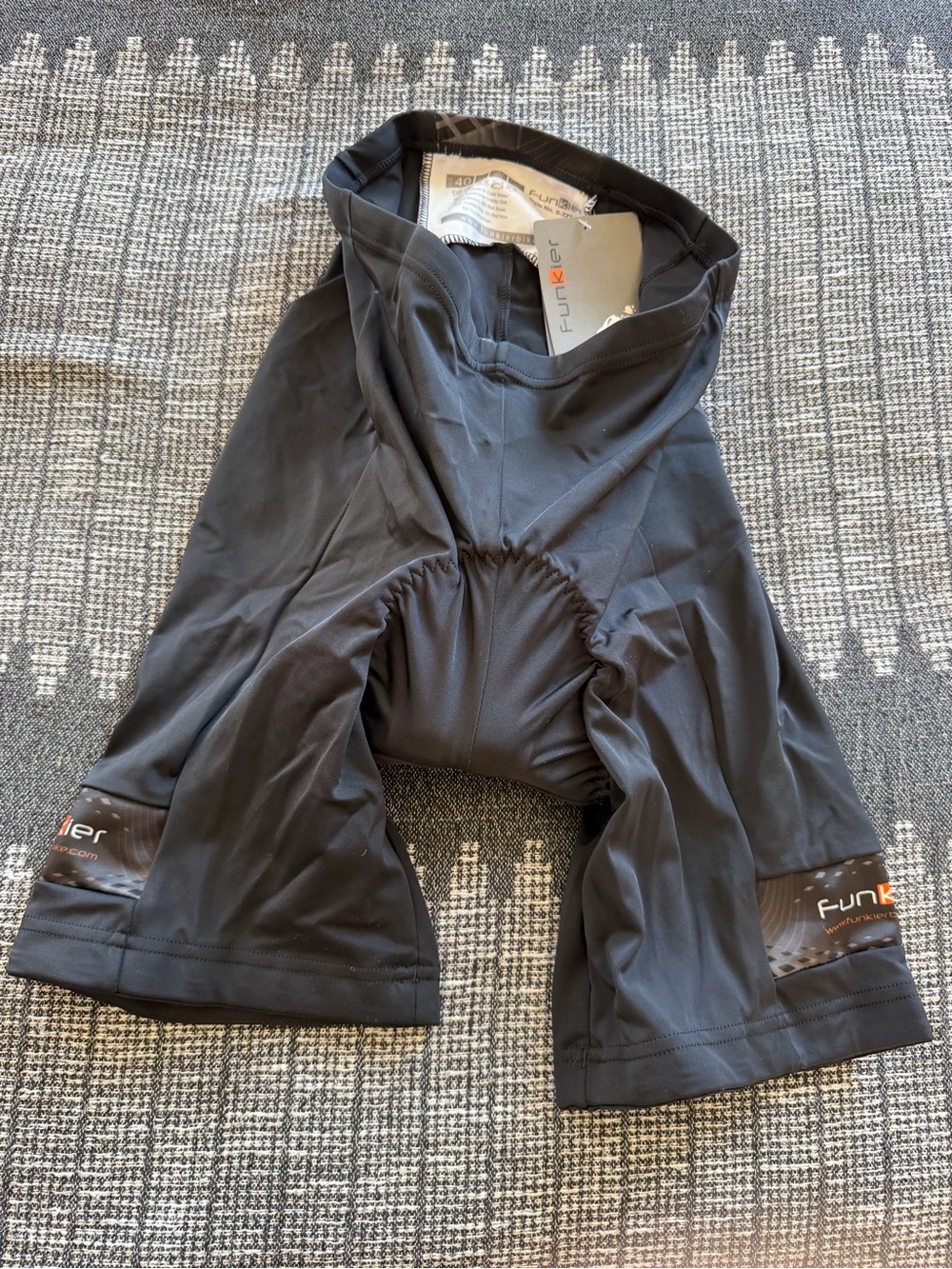 NEW Funkier, Men Shorts,7 Panel, Medium (Size 30),Black - Padded Bike Bicycle
